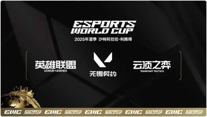 《英雄联盟》《云顶之弈》及《无畏契约》入选2025年电竞世界杯 《英雄联盟》《云顶之弈》及《无畏契约》入选2025年电竞世界杯
