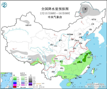 南方有一次降水过程 北方注意防寒保暖