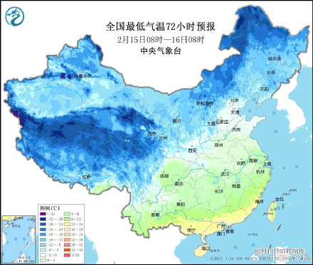 南方有一次降水过程 北方注意防寒保暖