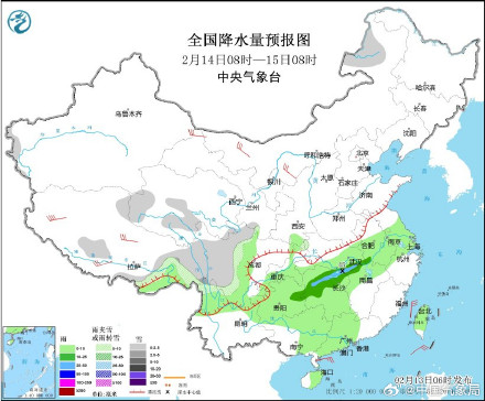 南方有一次降水过程 北方注意防寒保暖