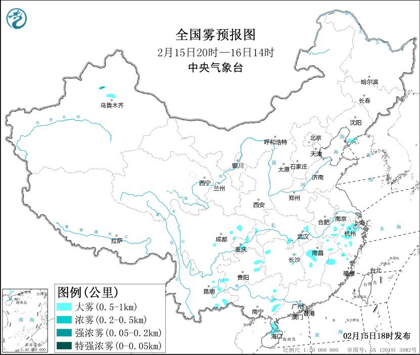 冷空气影响北方地区 西南地区东部至长江中下游地区有降水