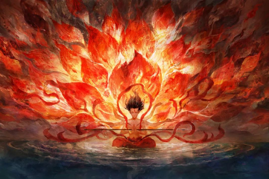 燃爆了!《哪吒2》这些海报,是云南的他画的 燃爆了!《哪吒2》这些海报,是云南的他画的