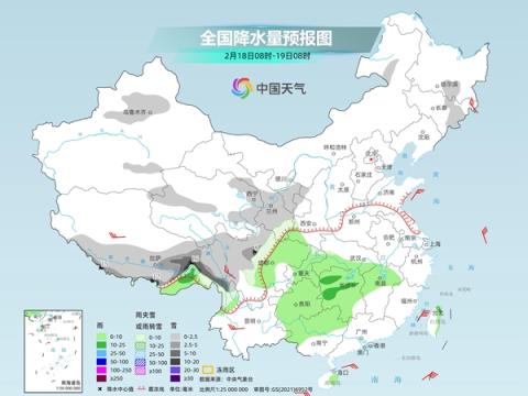 南方持续阴雨北方雨雪增多，全国大部气温将波动下滑