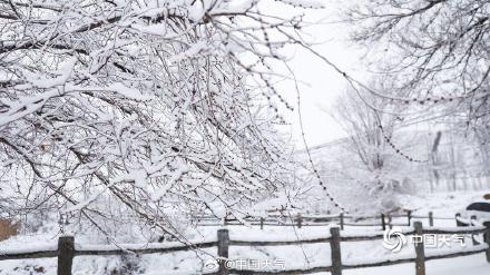 甘肃白银白雪飘落