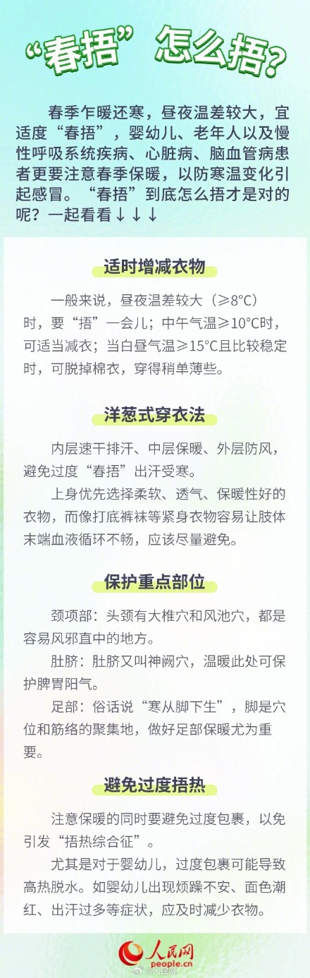 收藏！春捂究竟该怎么捂