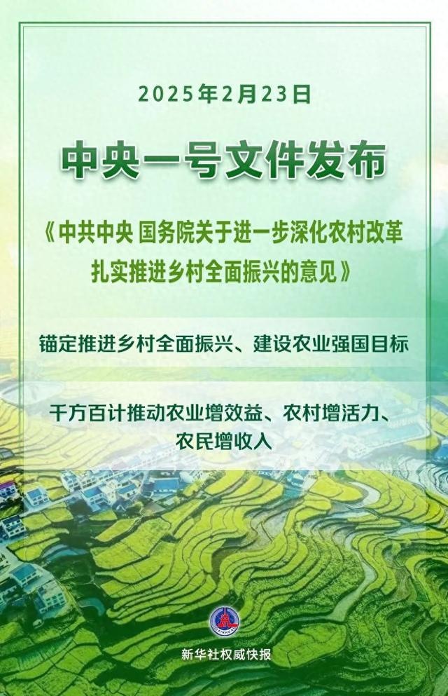 2025年中央一号文件发布:这些内容与农民工息息相关 2025年中央一号文件发布:这些内容与农民工息息相关