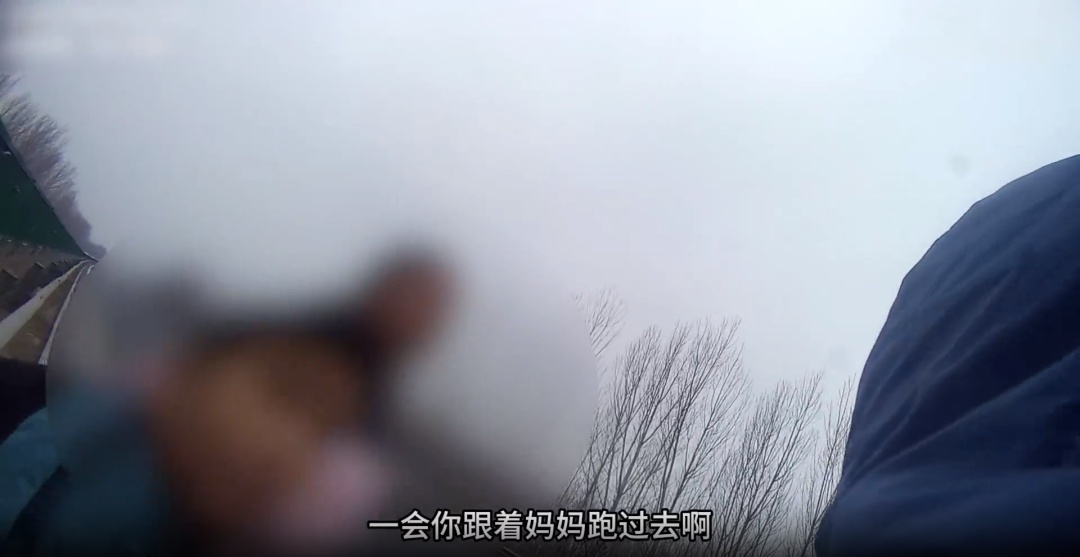 车流中,他用身体筑起屏障…… 车流中,他用身体筑起屏障……