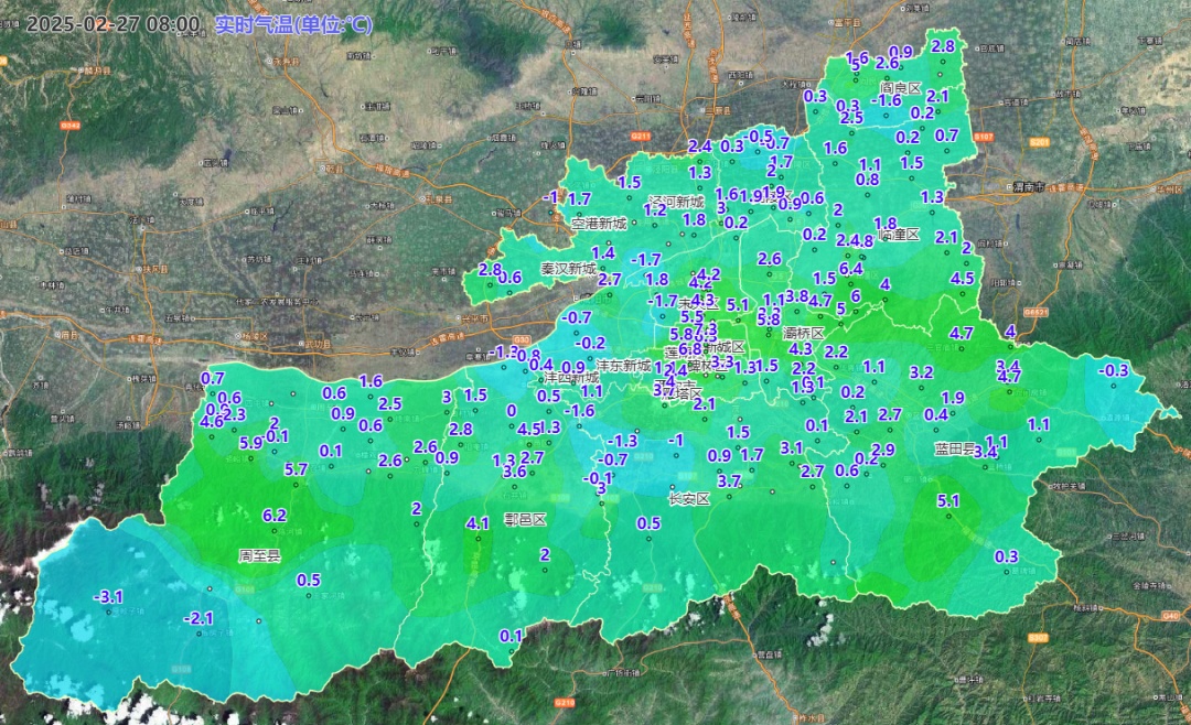 周末西安市将迎雨雪降温天气 气温降幅可达10℃