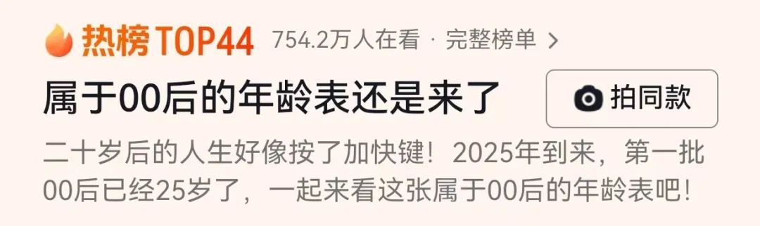 这张表格在网上疯传！00后：我还没准备好呢