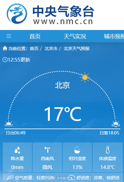 17℃！北京今日气温创今年以来新高 周末又降温厚衣服还不能收