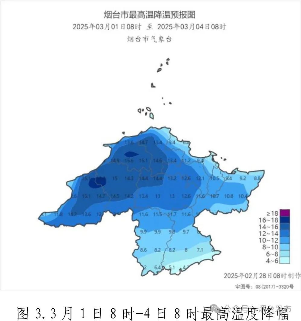 寒潮到烟台!强雨雪+大风+强降温! 寒潮到烟台!强雨雪+大风+强降温!