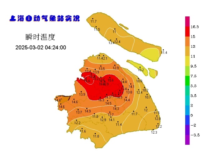 今晚就到！冷空气携7级大风来袭，上海明天全天“湿冷”，局地大雨