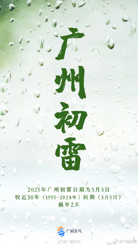 2025广州第一声春雷来了 2025广州第一声春雷来了