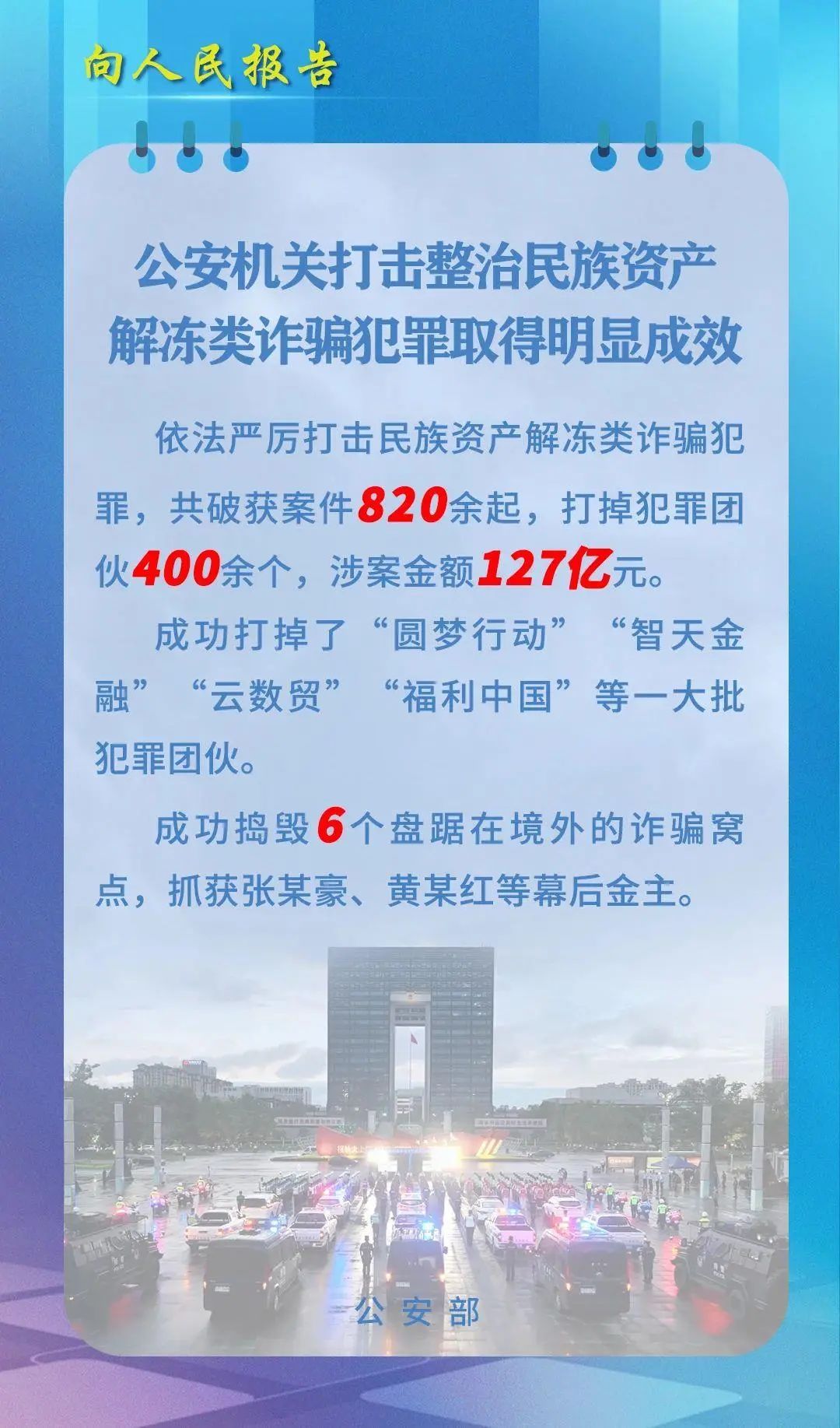 涉案金额127亿元！公安机关最新公布——