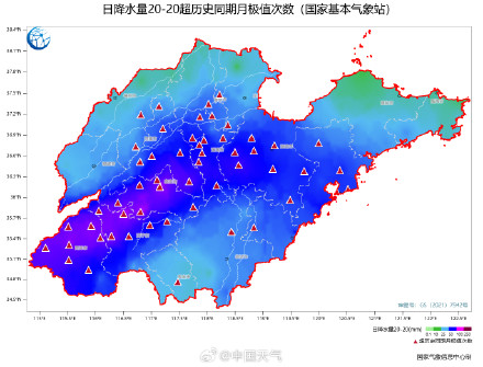 山东局地一天降水量快赶上整个春季了 山东局地一天降水量快赶上整个春季了
