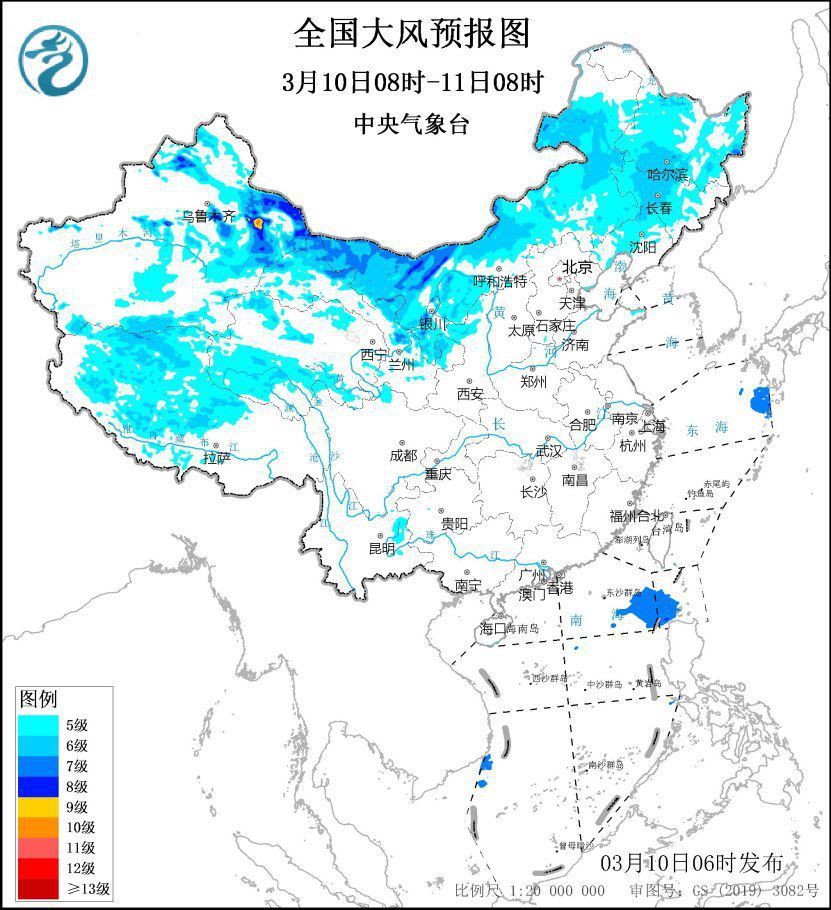 甘肃内蒙古等地沙尘天气来袭 明日东北地区雨雪天气增强