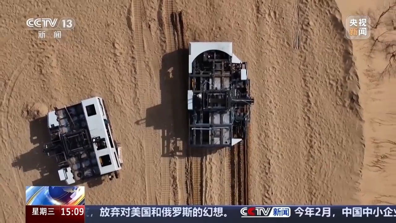 无人机“种草”、机器人植树 这份“治沙攻略”科技感满满