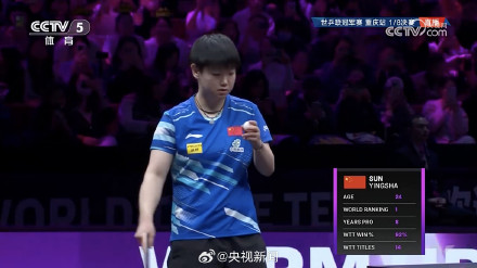 孙颖莎胜杜凯琹