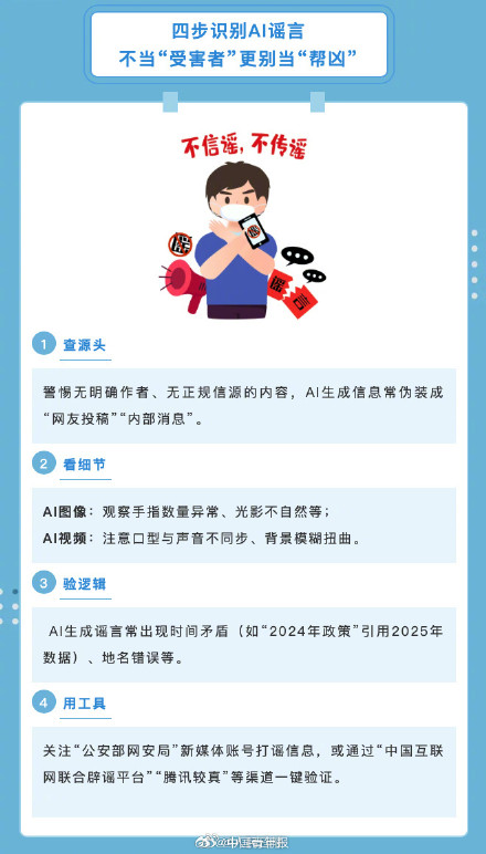 网警提醒甄别AI生成网络谣言 网警提醒甄别AI生成网络谣言