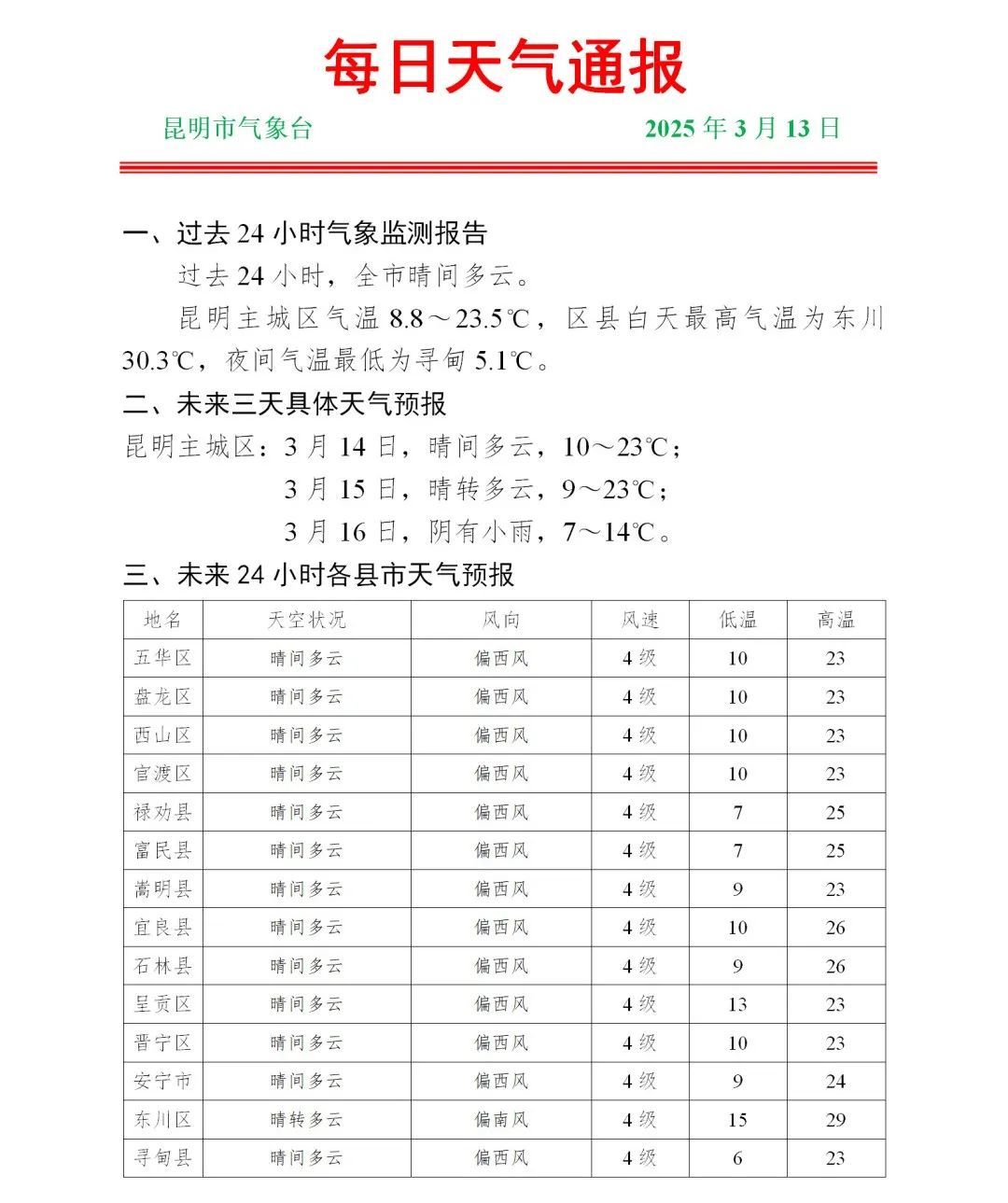 冷冷冷！昆明3℃~8℃！云南这些地方中到大雪，冷空气已在路上……