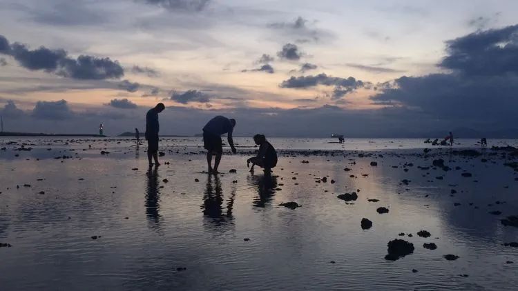 太惊险！海边拍戏时遇老人失足落水，剧组人员立即跳海救人，女演员宋依珊发红包感谢