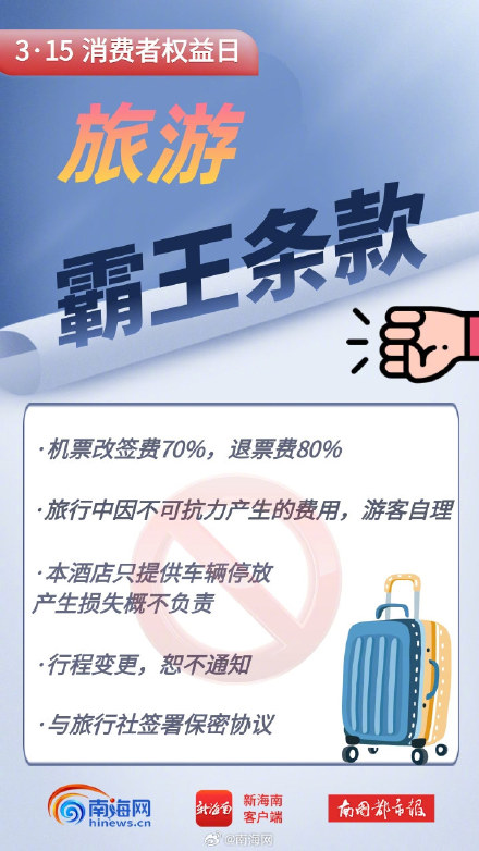 遇到这些霸王条款,请大胆说“不”! 遇到这些霸王条款,请大胆说“不”!