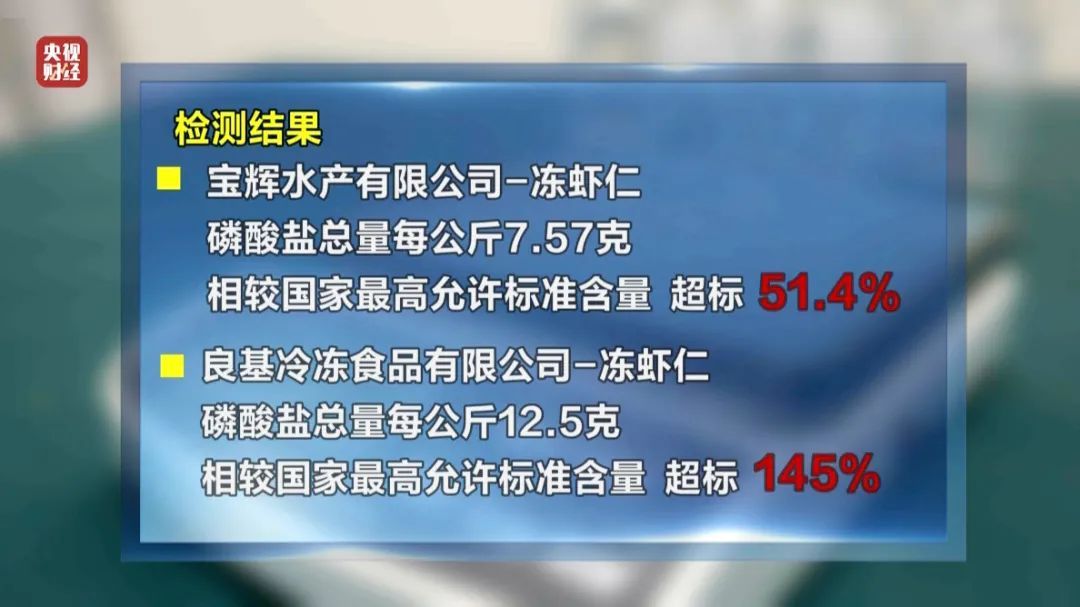 严重超标！这种虾仁“他们自己都不吃”，央视曝光