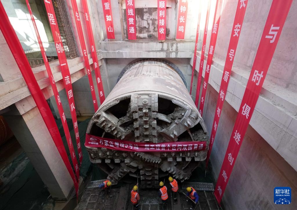 河北石家庄地铁5号线建设正酣 河北石家庄地铁5号线建设正酣