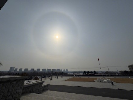 快看！辽宁铁岭等地出现日晕景观