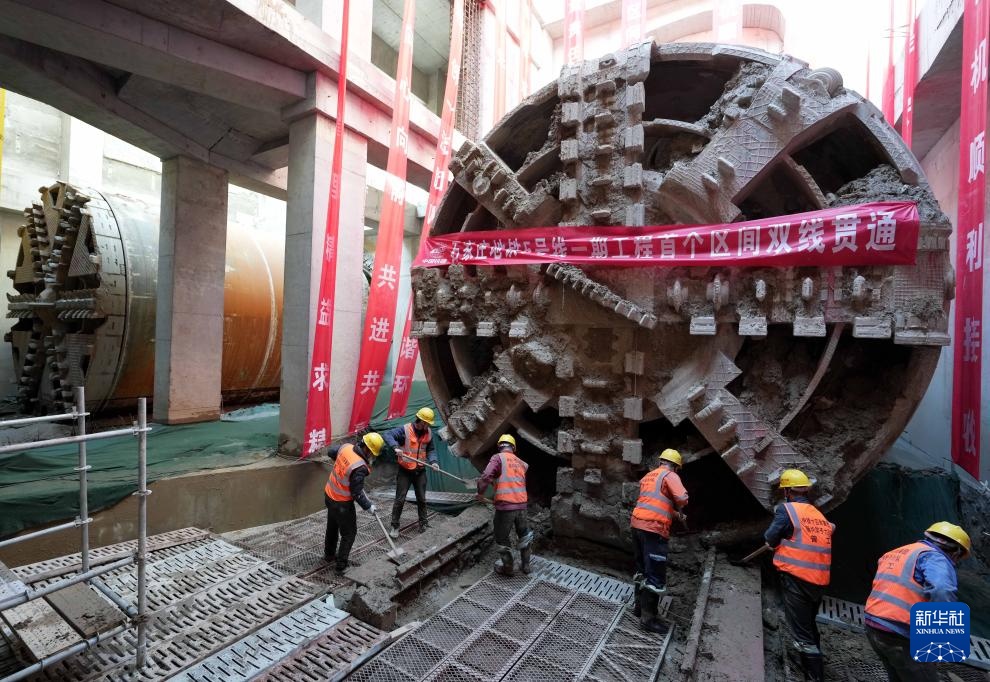 河北石家庄地铁5号线建设正酣 河北石家庄地铁5号线建设正酣
