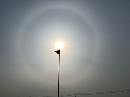 快看！辽宁铁岭等地出现日晕景观