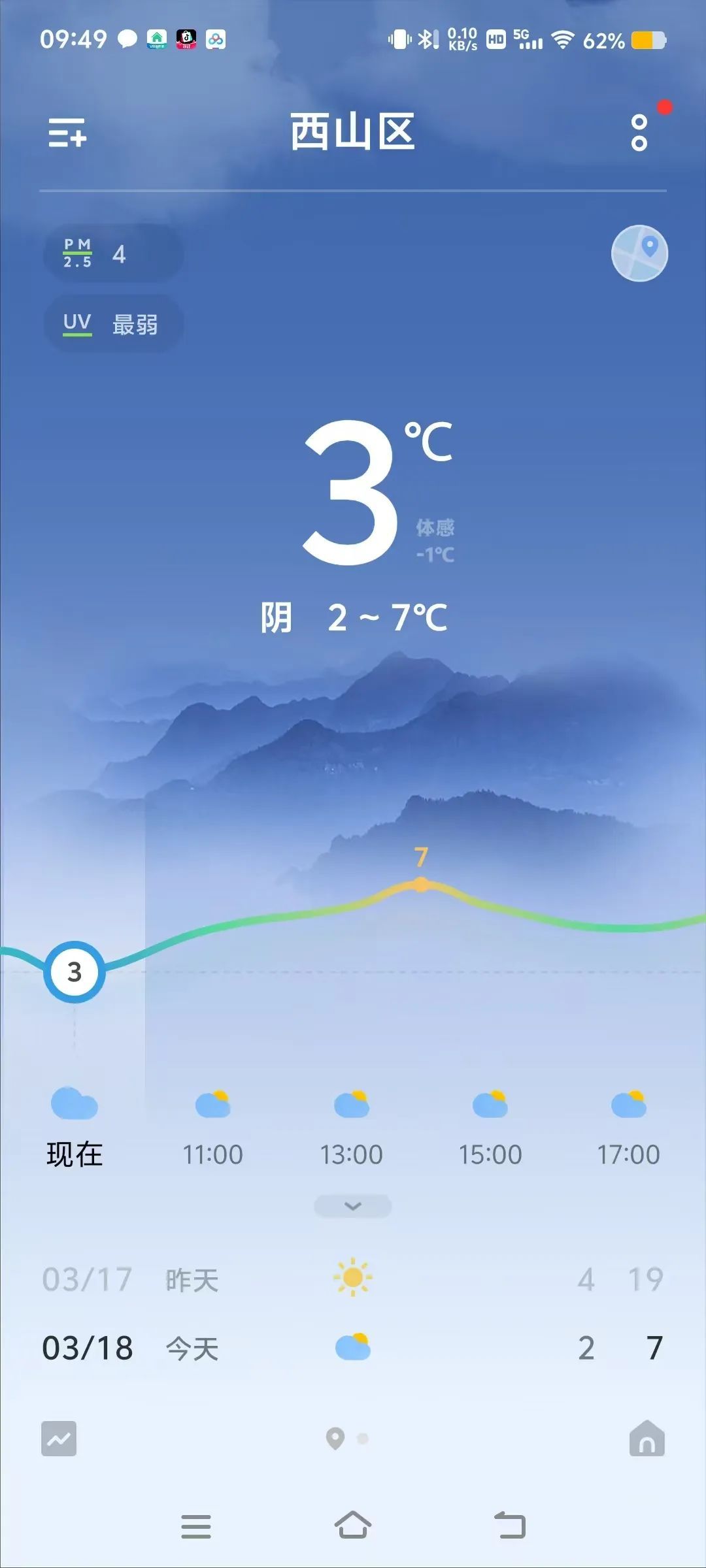 下雪了！体感温度-1℃！云南多地发布道路结冰、寒潮预警