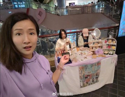 TVB女演员梁珈咏商场摆摊，拍过上百部电视剧，称会继续坚持演戏