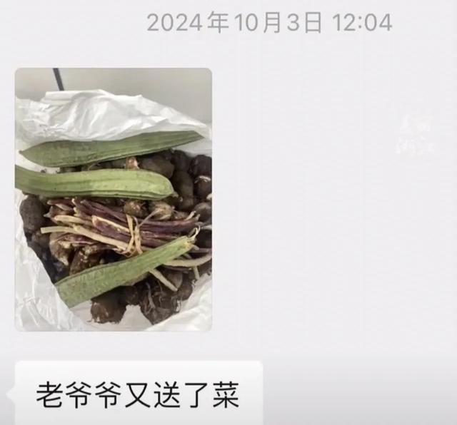 “那个你帮过的老爷爷，又来送菜了……”