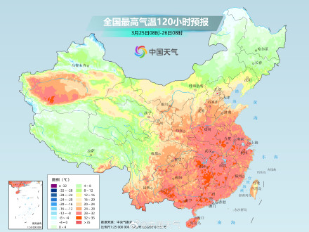南北方多地将冲击30℃ 部分地区最高温或打破历史同期极值