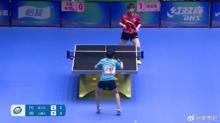 河北队3比0云南银河队