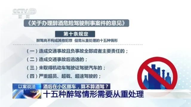 以案说法｜酒后在小区挪车，算酒驾吗？