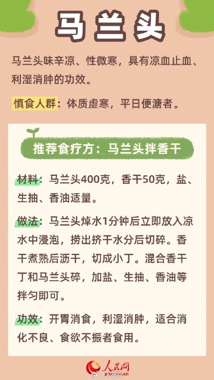 中医推荐6种养肝绿色春菜