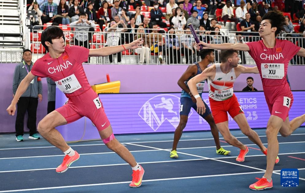 南京室内世锦赛：中国队破男子4x400米接力全国纪录