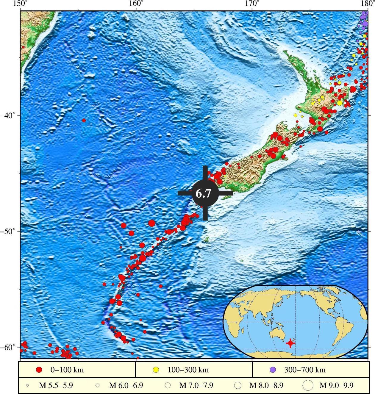 新西兰南岛西岸远海地震引发局地海啸 新西兰南岛西岸远海地震引发局地海啸