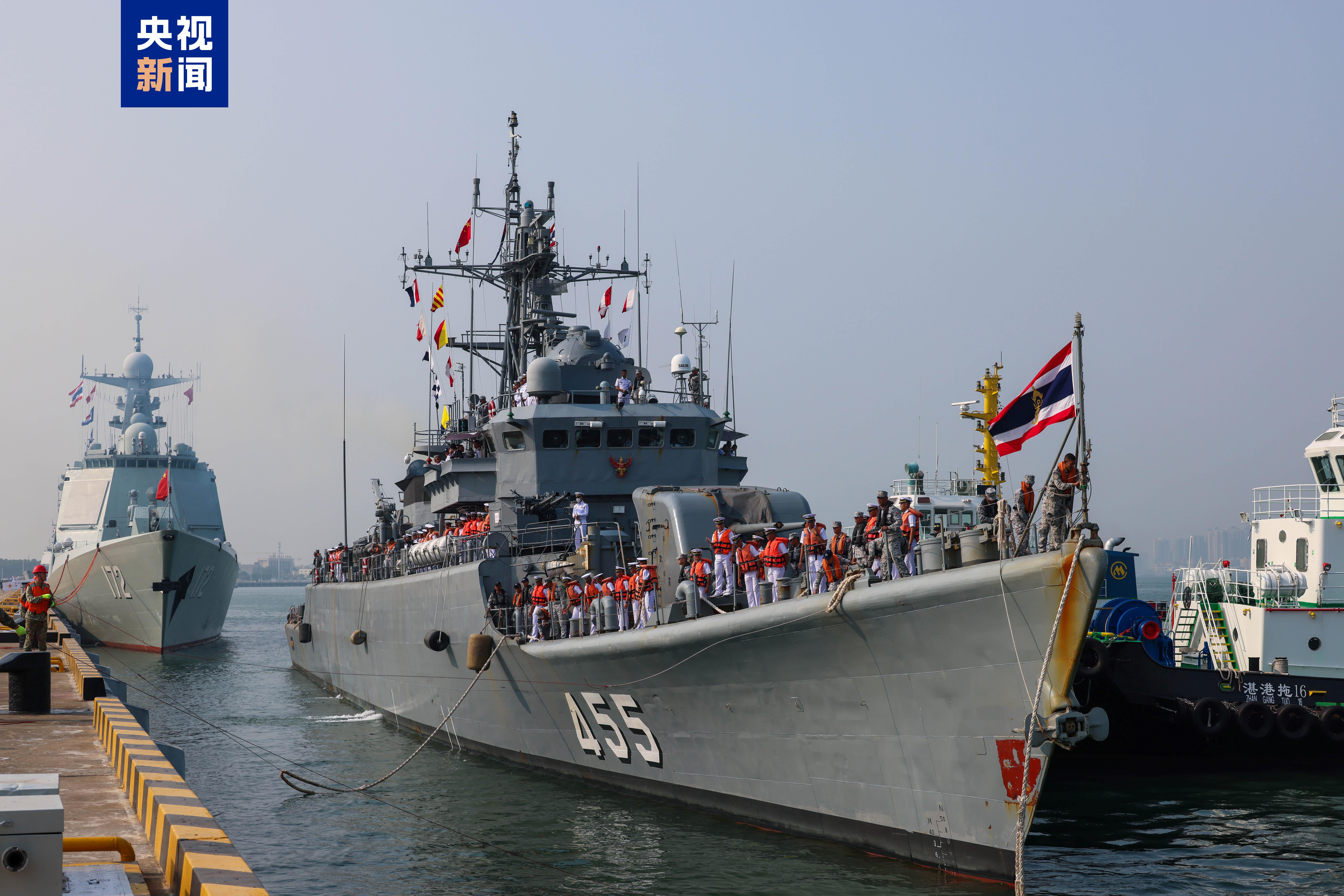 中泰海军联合训练将举行 泰方联训兵力抵达湛江 中泰海军联合训练将举行 泰方联训兵力抵达湛江