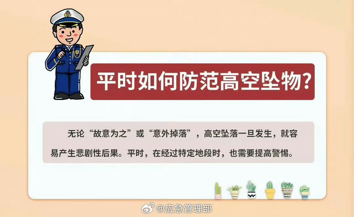 高空坠物威力巨大 如何科学防范？一文详解