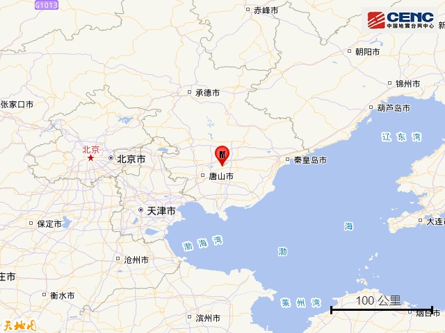 河北唐山突发地震