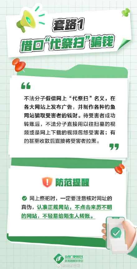 警惕!清明节这些诈骗套路要小心 警惕!清明节这些诈骗套路要小心