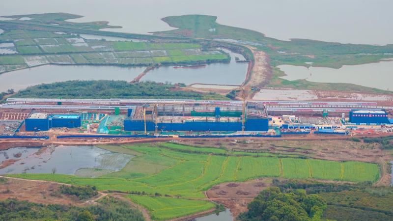 江西:昌九高铁共青城东站主体结构封顶 江西:昌九高铁共青城东站主体结构封顶