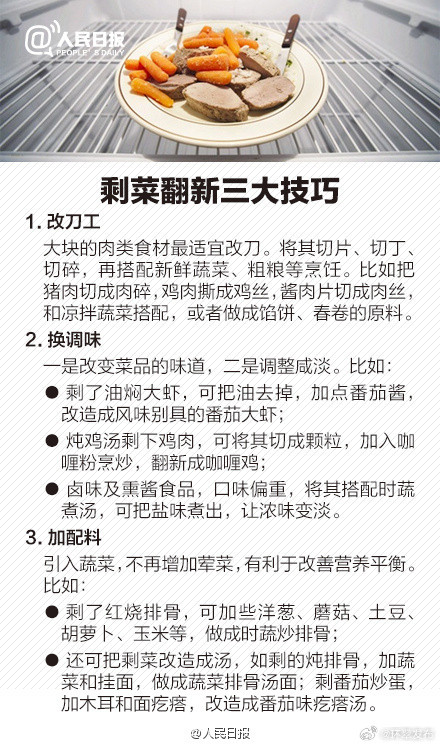 这四样剩菜最好都别留！“剩饭剩菜”科学利用方法，转给身边人！