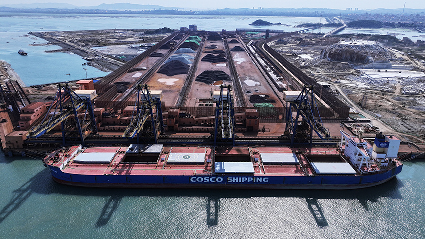 首条“丝路海运”铁矿石航线运量突破1000万吨