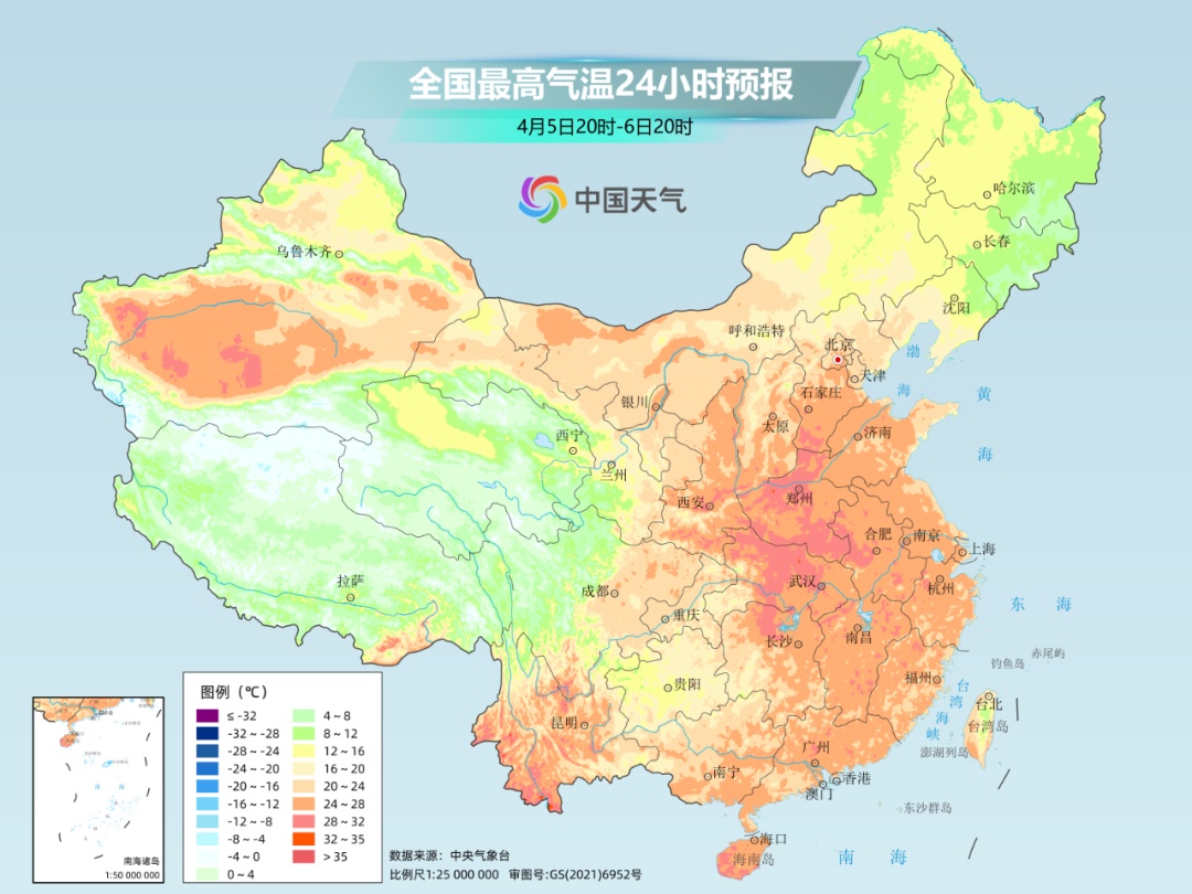 清明假期后，这些地方将热得如同常年6月！