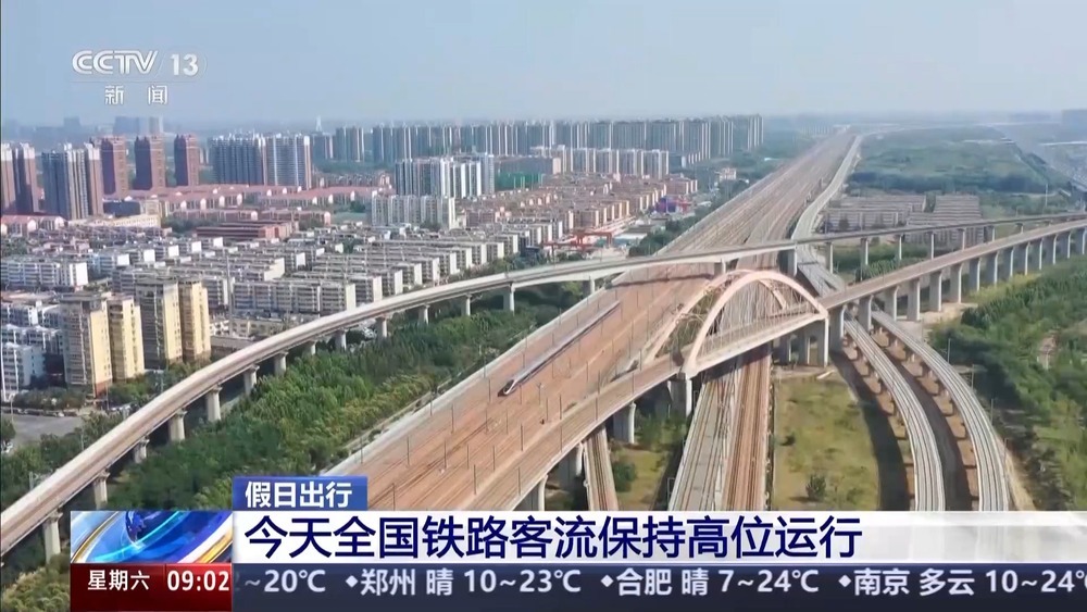 京沪、京广等高铁线路“热力十足” 全国铁路客流保持高位运行 京沪、京广等高铁线路“热力十足” 全国铁路客流保持高位运行
