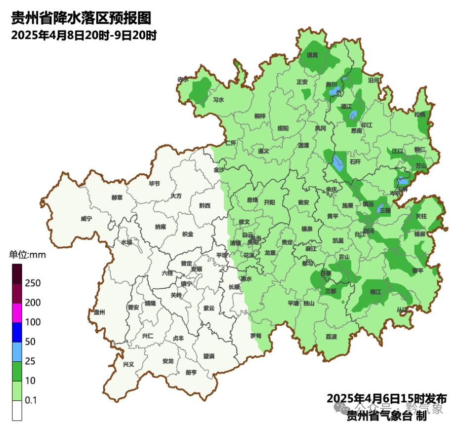 未来三天，贵州这些地方有阵雨或雷雨→